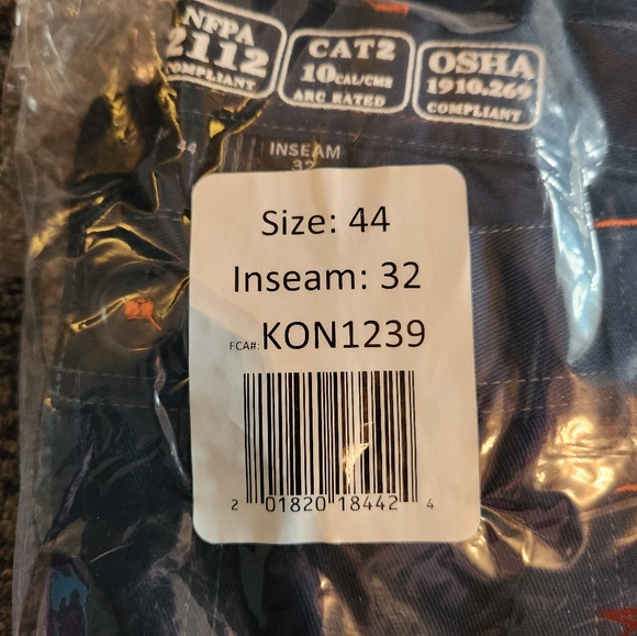Kontra FR Navy Blue 'Nuts and Bolts' work pants with knee pads 44 x 32 KON1239 - Picture 8 of 17